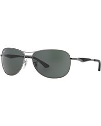 Ray-Ban - Sunglasses Man Rb3519 - Gunmetal Frame Green Lenses 59-15 - Lyst
