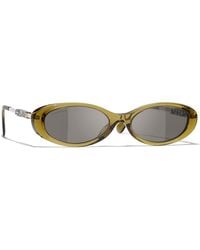 CHANEL - Sunglass Oval Sunglasses Ch5565 Ch5565 - Lyst