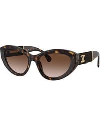 CHANEL - Sunglass Cat Eye Sunglasses Ch5513 - Lyst