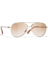 CHANEL - Sunglass Pilot Sunglasses Ch4298h Ch4298h - Lyst