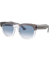 Ray-Ban - Mega hawkeye lunettes de soleil monture verres bleu - Lyst