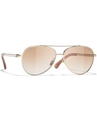 CHANEL - Sunglass Pilot Sunglasses Ch4298h Ch4298h - Lyst