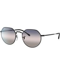 Ray-Ban - Jack Sunglasses Black Frame Pink Lenses 51-20 - Lyst