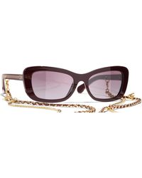 CHANEL - Sunglass Rectangle Sunglasses Ch5553 - Lyst