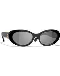 CHANEL - Sunglass Oval Sunglasses Ch5515 - Lyst