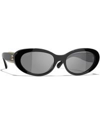 CHANEL - Sunglass Oval Sunglasses Ch5515 - Lyst