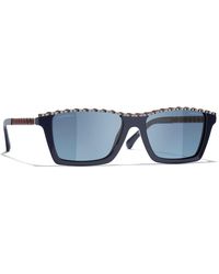 CHANEL - Sunglass Rectangle Sunglasses Ch5548q - Lyst