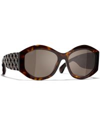 Chanel - Sunglass Oval Sunglasses CH5486 - Lyst