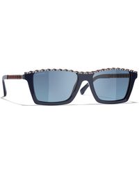 CHANEL - Sunglass Rectangle Sunglasses Ch5548q - Lyst