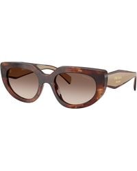 Prada - Vrouwelijk Sunglass Pr D02S - Lyst