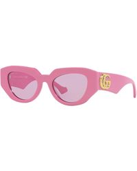 Gucci - GG1421S Pink Sunglasses - Lyst
