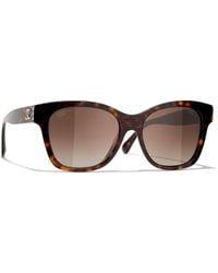 CHANEL - Sunglass Square Sunglasses Ch5482h - Lyst