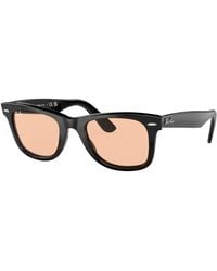 Ray-Ban - Original Wayfarer Classic Sunglasses Frame Pink Lenses - Lyst