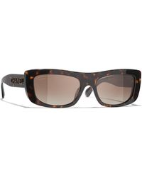 CHANEL - Sunglass Rectangle Sunglasses Ch5559 - Lyst