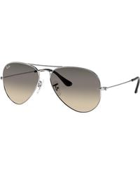 Ray-Ban - Rb3025 Aviator Large Metal Sunglasses, Gold/grey Gradient, 62 Mm - Lyst