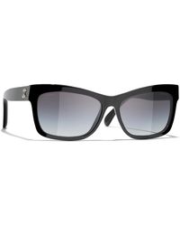 CHANEL - Sunglass Rectangle Sunglasses Ch5496b - Lyst