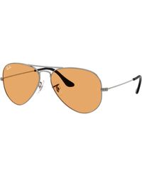 Ray-Ban - Aviator Classic Summer Capsule Sunglasses Frame Orange Lenses - Lyst