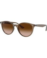 Ray-Ban - Rb4305f Low Bridge Fit Round Sunglasses - Lyst