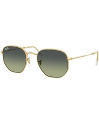 Ray-Ban - Hexagonal sonnenbrillen fassung grün glas - Lyst
