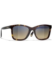 CHANEL - Sunglass Rectangle Sunglasses Ch5551u - Lyst