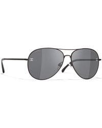 CHANEL - Sunglass Pilot Sunglasses Ch4189tq - Lyst