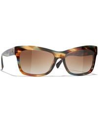 CHANEL - Sunglass Rectangle Sunglasses Ch5496b - Lyst