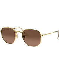 Ray-Ban - Rb3548n Hexagonal Flat Lens Sunglasses - Lyst