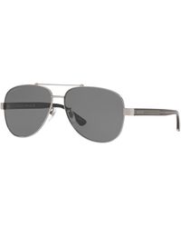 Gucci - gg0528s 63 Metal And Acetate Aviator Sunglasses - Lyst