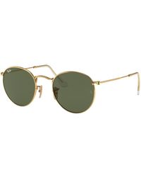 Ray-Ban - Sunglass Rb3447n Round Flat Lenses - Lyst
