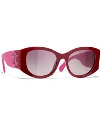 CHANEL - Sunglass Oval Sunglasses Ch5524 - Lyst
