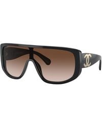 CHANEL - Sunglass Shield Sunglasses Ch5495a - Lyst