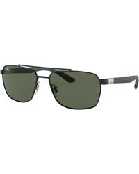 Ray-Ban - Rb3701 Sunglasses Matte Green Frame Green Lenses 59-17 - Lyst