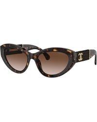CHANEL - Sunglass Cat Eye Sunglasses Ch5513 - Lyst
