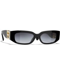 CHANEL - Sunglass Rectangle Sunglasses Ch5544 - Lyst