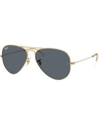 Ray-Ban - Rb3025 Aviator Large Metal Sunglasses, Gold/grey Gradient, 62 Mm - Lyst