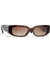 CHANEL - Sunglass Rectangle Sunglasses Ch5544 - Lyst