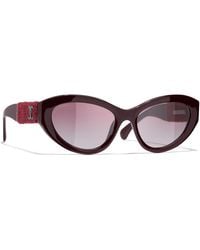CHANEL - Sunglass Cat Eye Sunglasses Ch5513 - Lyst