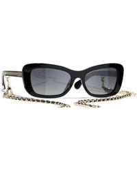 CHANEL - Femme Sunglass Rectangle Sunglasses Ch5553 - Lyst