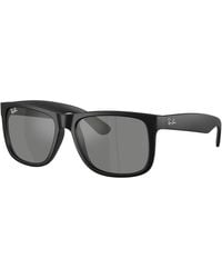 Ray-Ban - Rb4165f Justin Low Bridge Fit Rectangular Sunglasses - Lyst
