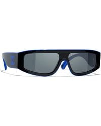 CHANEL - Sunglass Shield Sunglasses Ch6057 - Lyst