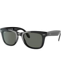 Ray-Ban - Rb4105 Folding Wayfarer Square Sunglasses - Lyst