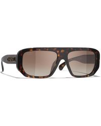 CHANEL - Sunglass Shield Sunglasses Ch5556u - Lyst