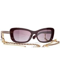 CHANEL - Sunglass Rectangle Sunglasses Ch5553 - Lyst