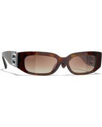 CHANEL - Sunglass Rectangle Sunglasses Ch5544 - Lyst