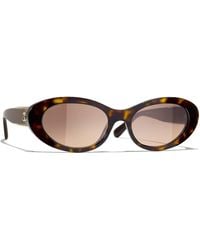 CHANEL - Sunglass Oval Sunglasses Ch5515 - Lyst