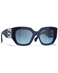 CHANEL - Femme Sunglass Cat Eye Sunglasses Ch5545 - Lyst