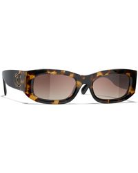 Chanel - Sunglass Rectangle Sunglasses Ch5525 - Lyst