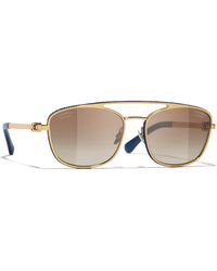 CHANEL - Sunglass Pilot Sunglasses Ch4290q - Lyst
