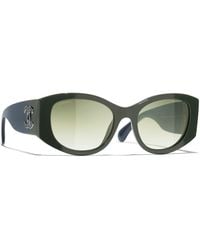 CHANEL - Sunglass Oval Sunglasses Ch5524 - Lyst