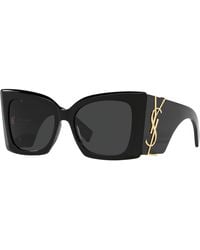 Saint Laurent - Oversized Square Acetate Sunglasses - Lyst